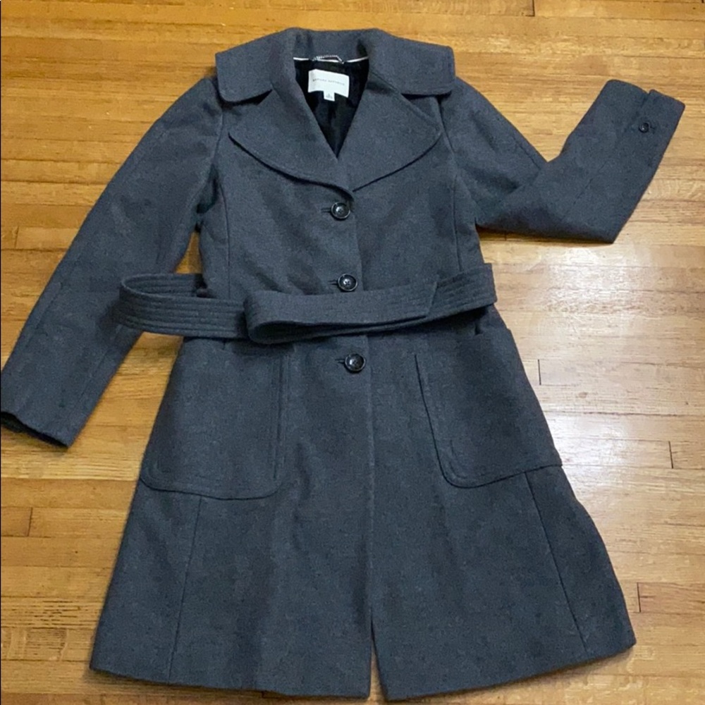 Banana Republic Women's Grey Wool Blend Coat $328